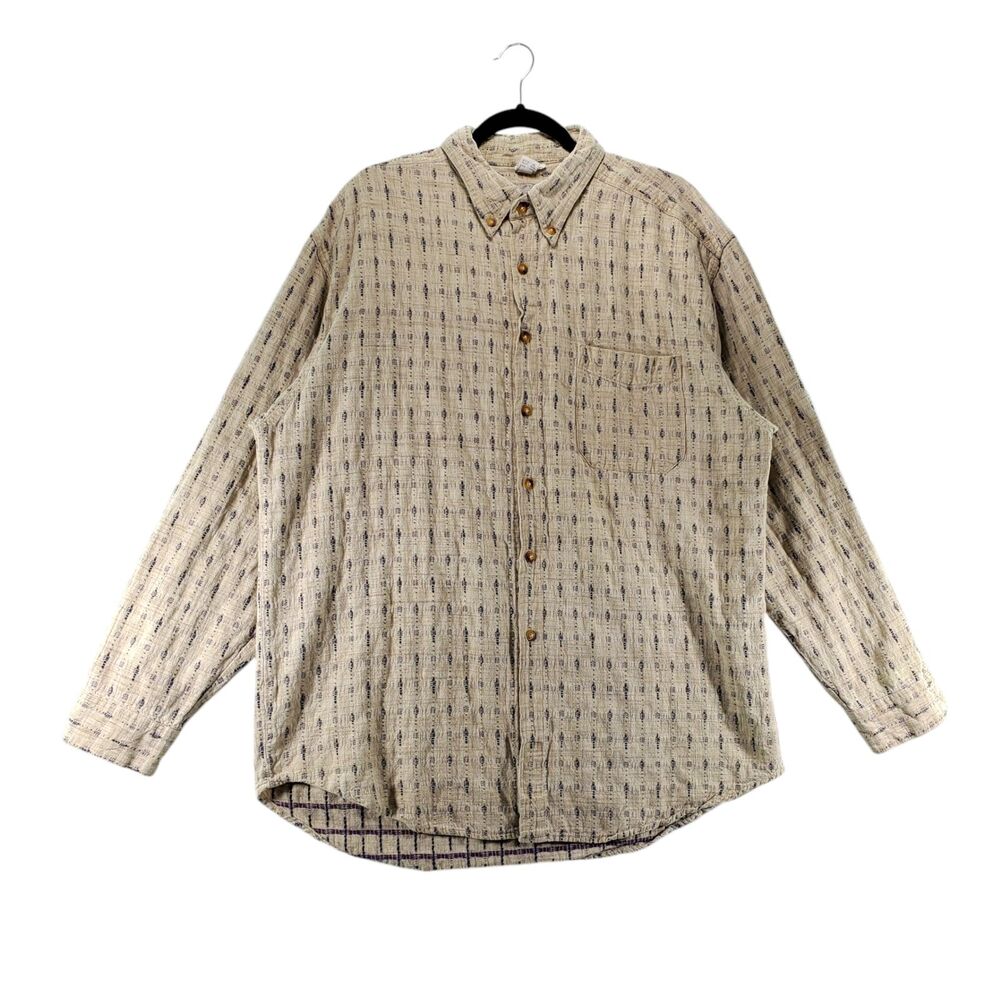 XXL The Territory Ahead Men's Button Down Shirt Long Sleeve Plaid Pocket - Picture 1 of 10